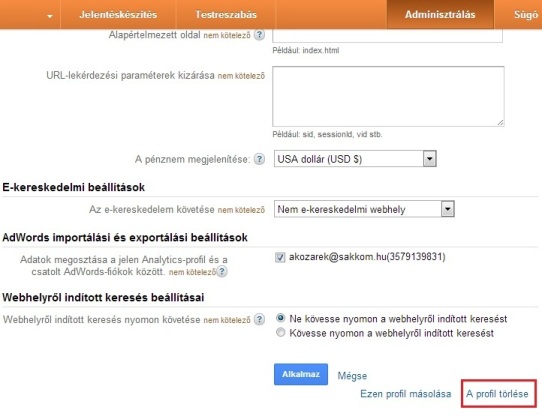 Az online társkereső törlése